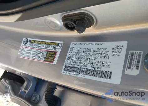 2019 Honda Cr-V Ex z USA, uszkodzony, nr VIN 5J6RW1H5XKA021098